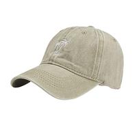Sombrero de béisbol para hombre y mujer, gorra de béisbol de mezclilla, con hebilla, para exteriores, sombrero, sombreros de vida baja para hombre, beige, Talla única