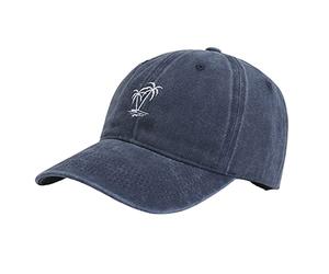 Sombrero de béisbol para hombre y mujer, gorra de béisbol de mezclilla, con hebilla, para exteriores, sombrero, sombreros de vida baja para hombre, azul marino, Talla única