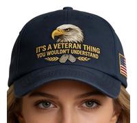 Sombrero de béisbol patriótico genérico, Sombreros de Transpirable patriótica | Tema Veteranos - para Hombres y Mujeres Carrera de Familia Senderismo multiactividad, Azul