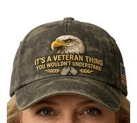 Sombrero de béisbol patriótico genérico, Sombreros de Transpirable patriótica | Tema Veteranos - para Hombres y Mujeres Carrera de Familia Senderismo multiactividad, Verde Oliva