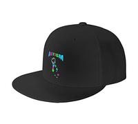 Sombrero De Béisbol Piezas del Rompecabezas De La Concienciación sobre El Autismo Gorra Snapback Ajustable Deportes Gorras De Golf, para Playa, Cámping, Deporte, Senderismo, 55-59cm