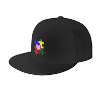Sombrero De Béisbol Rompecabezas del Corazón del Autismo Concientización sobre El Autismo Sombrero Pico Ajustable Moda Visera Sombreros, para Senderismo, Playa, Exterior, Cámping, 55-59cm