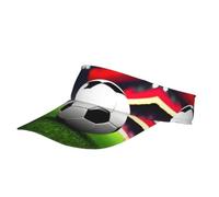 Sombrero de bicicleta unisex con estampado de balón deportivo de fútbol, visera mágica para fitness, playa, senderismo