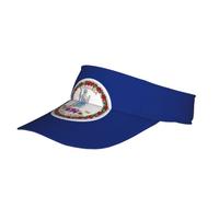 Sombrero de bicicleta unisex con estampado de bandera de Virginia, visera mágica para fitness, playa, senderismo