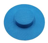 Sombrero de boda 31CM Fascinates Base Big Cap Wedding Millinery Supplies DIY Accesorios for el cabello Sombrero Mujeres Tocado de iglesia(Lake Blue)