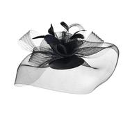 Sombrero de boda Tocado de dama hecho a mano fascinante horquilla plumas mini sombrero boda fiesta pinza for el cabello