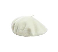 Sombrero de Boina Boina Lisa de Gran Circunferencia for Mujer, Ideal for otoño e Invierno. Diseño Sencillo y versátil. Un Gorro cálido Elegante para Combinar(White)