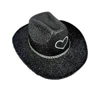 Sombrero de brillante para hombre, sombrero de occidental - Disco Glitter Vaquera Hat | Heaves Accesorios de disfraces para Halloween Bachelorette Party
