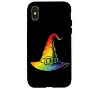 Sombrero de Bruja Arco Iris Oculto Halloween Wicca LGBTQ Carcasa para iPhone X/XS