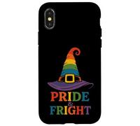 Sombrero de Bruja arcoíris Pride and Fright LGBTQ Halloween Carcasa para iPhone X/XS