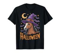 Sombrero de Bruja de Caballo Divertido Halloween Caballos Amante susurrador Camiseta