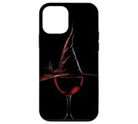Sombrero de bruja de copa de vino para amantes del vino de Halloween Carcasa para iPhone 12 mini