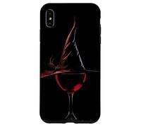 Sombrero de bruja de copa de vino para amantes del vino de Halloween Carcasa para iPhone XS Max