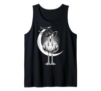 Sombrero de Bruja de Flamenco, símbolo de protección de Luna Creciente Aterrador Camiseta sin Mangas