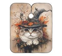 Sombrero De Bruja De Gato Místico Otoño Unisex Capa De Peluquería Ligero Capas Cortar Pelo Con Cierre A Gancho Capas De Corte Peluquería Para Peinado Cortes Y Colores Salón 168X140Cm