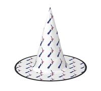 Sombrero de bruja de Halloween con diseño de mapa de bandera de Nueva Zelanda, sombrero de espiga plegable, adecuado para Halloween, carnaval, bailes de máscaras, accesorios de disfraz de fiesta