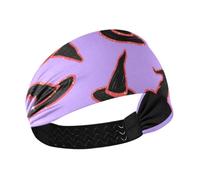 Sombrero de bruja de Halloween para mujer, absorbe la humedad, diademas elásticas para el pelo de mujer, para fútbol, baloncesto, ciclismo, baloncesto, diadema para mujer