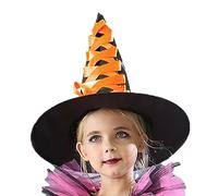 Sombrero de bruja de Halloween para niñas - Accesorios de cuento de de Halloween Fancy Witch Dress Up - Juego de roles, fiesta temática, sombrero de bruja, de escoba para el hogar, la escuela, el esce