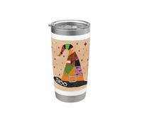 Sombrero de bruja de retazos de Halloween Vaso térmico de acero inoxidable de doble pared