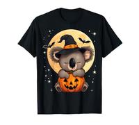 Sombrero de Bruja Koala de Halloween Calabaza Espeluznante Camiseta