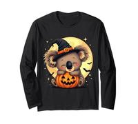 Sombrero de Bruja Koala de Halloween Calabaza Espeluznante Manga Larga