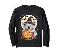 Sombrero de Bruja Koala de Halloween Calabaza Espeluznante Manga Larga