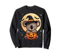 Sombrero de Bruja Koala de Halloween Calabaza Espeluznante Sudadera