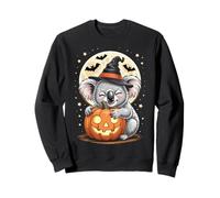 Sombrero de Bruja Koala de Halloween Calabaza Espeluznante Sudadera