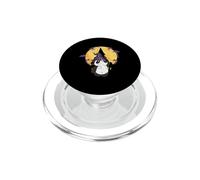 Sombrero de Bruja Panda Divertido para Halloween, Escoba Palo mágico Oso PopSockets PopGrip para MagSafe