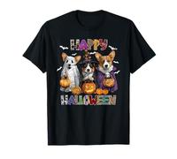 Sombrero de Bruja para Perro Pembroke Corgi de Miedo para Halloween Camiseta