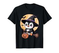 Sombrero de Bruja pingüino, Calabaza, Disfraz de Halloween para Hombres, Mujeres y niños Camiseta