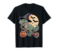 Sombrero de Bruja T-Rex Calabaza Disfraz de Halloween para Hombres, Mujeres y niños Camiseta