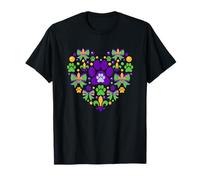 Sombrero de bufón de Mardi Gras con corazones para mujeres, niñas, niños y hombres Camiseta