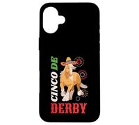 Sombrero de Caballo del Cinco de Derby para Regalo del Cinco de Mayo Carcasa para iPhone 16 Plus