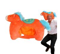 Sombrero de cabeza de caballo genérico - Envoltura de cabeza llena de felpa, estructura de algodón PP suave, máscara de cosplay de gran tamaño portátil, exhibición de trajes expresivos | Para un evén