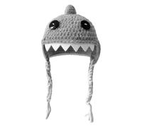 Sombrero De Cachorro, Material Hecho A Mano | Gorro Transpirable De Seis Pulgadas Con Forma De Tiburón 0.04 Libras, Disfraz Decorativo Para Mascotas Ofrece Estilo Cómodo Para F