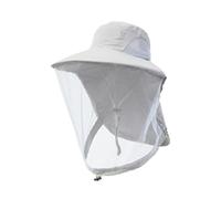 Sombrero de camping con red mosquitera, Midge Head Net Hat Control Mesh Bucket Hombres Mujeres Sun ion