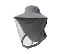 Sombrero de camping con red mosquitera, Midge Head Net Hat Control Mesh Bucket Hombres Mujeres Sun ion