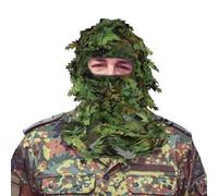 Sombrero de Camuflaje de Caza, Capucha frondosa, Cara Completa Ligera, Transpirable, para Caza, Airsoft, Paintball, Actividades al Aire Libre, Cubierta Facial Oculta, Selva F