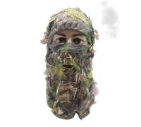 Sombrero de camuflaje de hojas - Casco de ocultación de camping, cubierta facial de hoja 3D | Cubierta facial de camuflaje Ghillie para entusiastas del aire libre, fotógrafos, observación de la vida