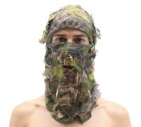 Sombrero de camuflaje de hojas para senderismo, tocado de ocultación de cara completa, cubierta, entusiastas del aire libre, fotógrafos, observación de vida silvestre, actuaciones en escenario