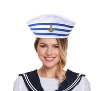 Sombrero de capitán genérico para - accesorio de traje náutico y para niños y niñas, sombrero de cosplay de de yates y mar con bordado dorado, gorra