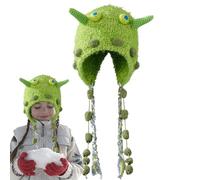 Sombrero De Cazador De Punto Para Niñas: Con Diseño De Jersey Fácil De Usar, Sombrero De Gorro Con Orejas De Animal Para Mujer | Lindo Sombrero De Cazador Con Orejeras