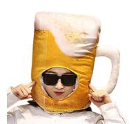 Sombrero de cerveza divertido - Taza de cerveza de felpa Sombreros de disfraz de cosplay, accesorios de fotos ligeros para cosplay | Eventos temáticos de carnaval Halloween mascarada Oktoberfest Bar