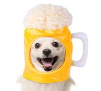Sombrero de cerveza para perros, sombrero de gato de cerveza, gorros para mascotas en forma de jarra de cerveza, gorro transpirable, gorros para gatos, forma de taza de cerveza, gorros para perros