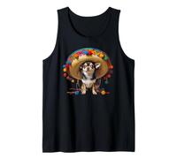 Sombrero de Chihuahua Feliz Cinco de Mayo mascota cachorro fiesta amor Camiseta sin Mangas