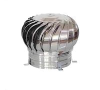 Sombrero de Chimenea - 75mm-300mm Extractor de Humo Giratorio de Viento en Acero Inoxidable,Ideal para Chimeneas y Estufas Residenciales, Apta para Conductos de Humos(200mm/7.87in(304))