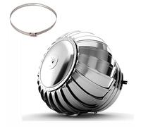 Sombrero De Chimenea En Acero Inoxidable Sombrero Eolico Giratorio Campana De Techo para Casas Fábrica ático 110 200 250 300 500 mm Fácil De Instalar(19.7in/500mm)