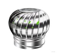 Sombrero de Chimenea Extractor de Humo Giratorio de Viento Sombrero Extractor de Acero Inoxidable para Estufa Chimenea 75mm 160mm 250mm 400mm(300mm)