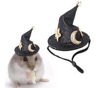 Sombrero de conejito para mascotas, sombreros para animales de pequeño tamaño - Sombrero de mago hurón, sombrero para disfraz de sombrero para hámster, cerdito, chinchilla, hurón,